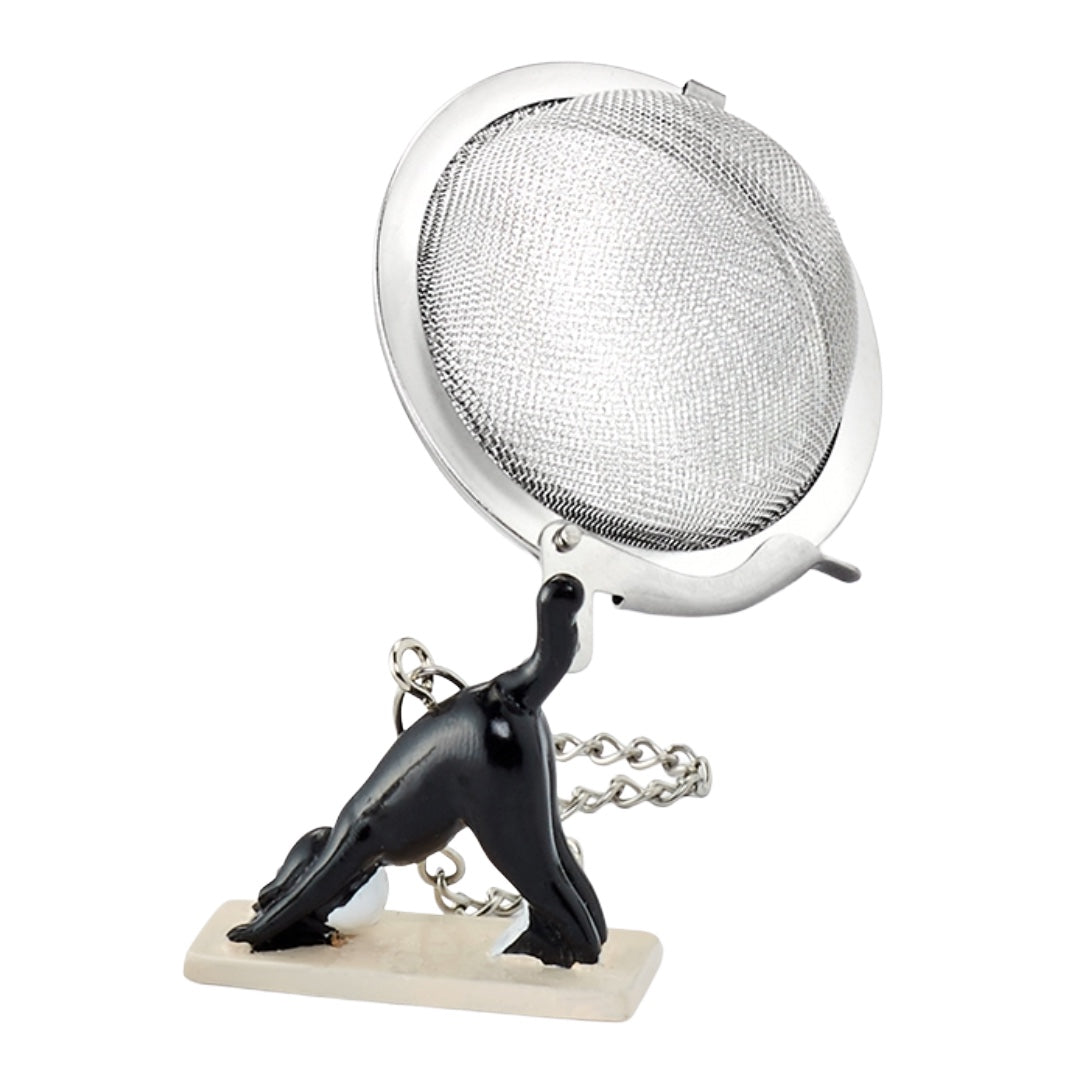 Yoga Cat Tea Ball Infuser - Black