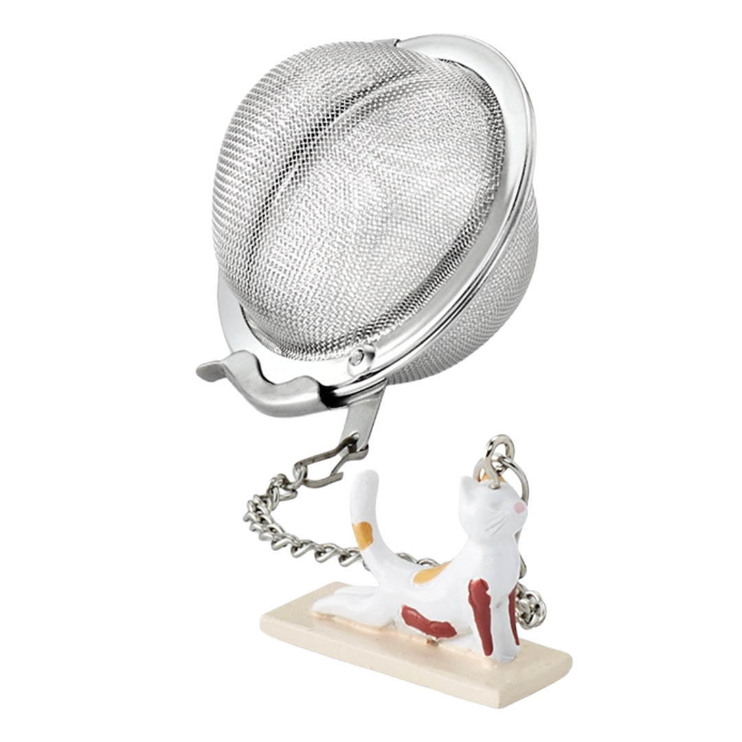 Yoga Cat Tea Ball Infuser - White