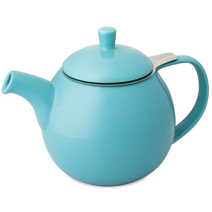 Curve Teapot With Infuser (Multiple colors available) - Shineworthy Tea