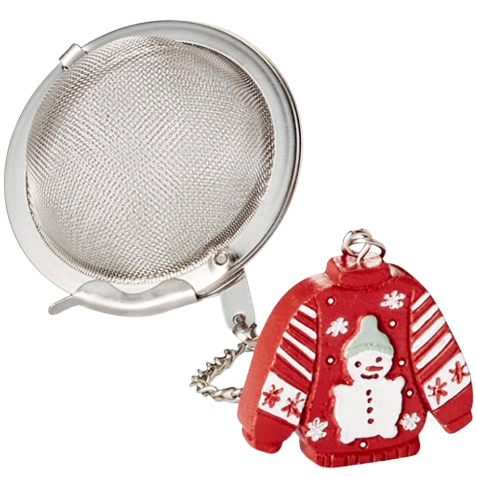 Cozy Sweater Tea Ball Infuser (Red)