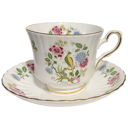 Vintage Royal Stafford Birds of Paradise Teacup and Saucer Set