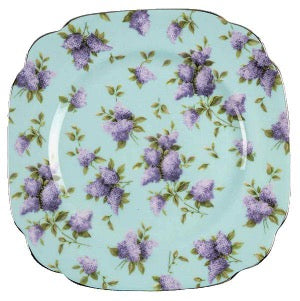 Royal Albert Lilac Lane Platinum Salad Plate - Shineworthy Tea