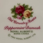 Royal Albert Peppermint Damask Salad Plate - Shineworthy Tea